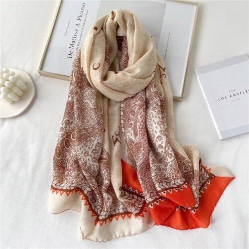 Retro Paisley Scarf Women Cotton Hijab Pashmina Shawls and Wraps Spring Winter Warm Foulard Female Headbands Bufanda Stoles