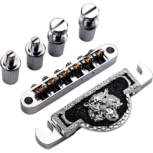 Roller Saddle Bridge Taiiece Studs for Electric Guitar Part, 99 x 29 x 13.5mm