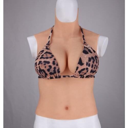 Silicone Breast Forms 6G Upgrade New C CUP Halfbody Fake Artificial Boobs Realistic Crossdresser Shemale Transgender Drag Queen