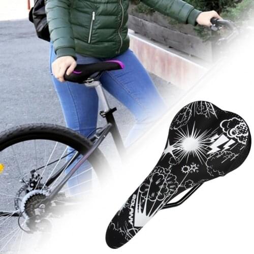 Bike Seat Shock Absorb Breathable Bike Supplies Waterproof Surface Replacement Bicycle Saddle for Racing седло для велосипеда