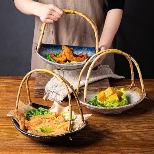 Japanese tableware hotpot vegetable platter net red plate creative Japanese sushi restaurant tableware platter Dinner plate