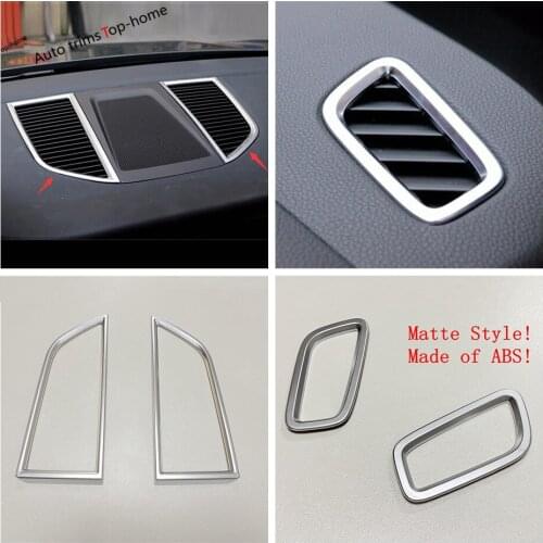 Yimaautotrims Front Dashboard Console & Inside Air Conditioning Vent Outlet Cover Trim Fit For Porsche Macan 2014 - 2019
