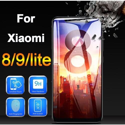 For Xiaomi 8 screen protector mi 9 lite on ksiomi xiomi mi9 tempered glass protective film light glas 8lite tremp xaomi xiaomei