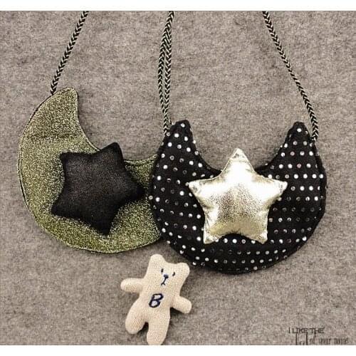 Pentagram wallets sequins bag Messenger bag Women zipper purse mini small square package five stars Beads shoulder bag