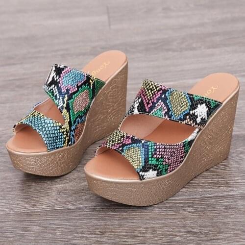 2021 Womens Sandals Sexy Snake Print Vanny Factory Store