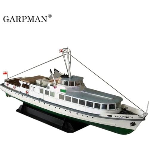 1:100 1:72 Cruise Yacht Ship Super Exquisite Contains Keel Internal Structure Paper Model