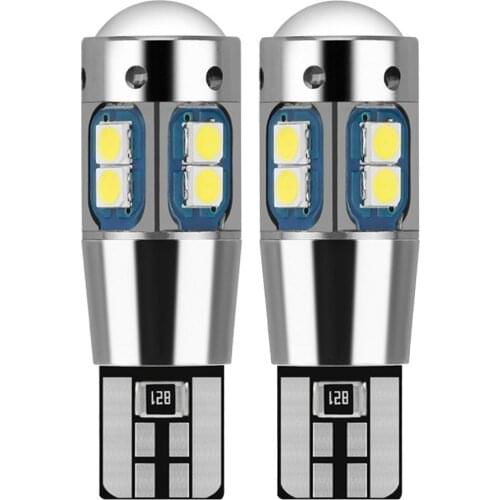 2PCS Car Led T10 3030 10SMD Small Plug-in Bubble 2led Width Light High Brightness Fast Response Stability Car Lamp