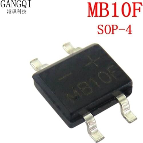 20pcs MB10F MB10 SOP4 1A 1000V SMD Bridge Stack Rectifier
