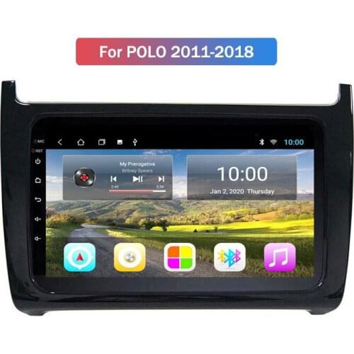 For Volkswagen Polo 11-18 Reversing Image Large Screen Android on Board DVD Navigator Android 9 Car Multimedia Player Autoradio