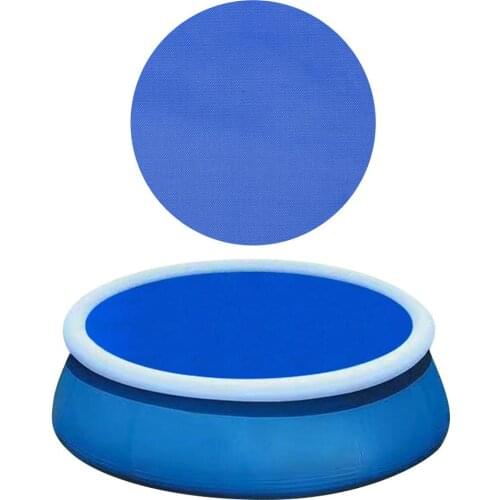 Round Swimming Pool Cover Oxford Cloth Heat Shield Dust Pool Cover Outdoor UV-resistant Dustproof Floor Rain Cloth Mat Cover #W0