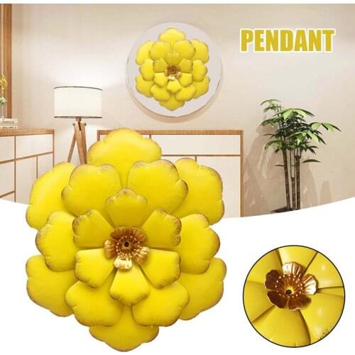 HOT Metal Flower Wall Decoration Handmade Crafts Art Hanging Ornaments for Living Room Bedroom Porch