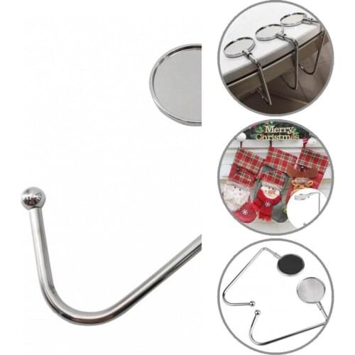 Wear-resistant Solid Color Christmas Stocking Anti-rust Home Hook for Dorm