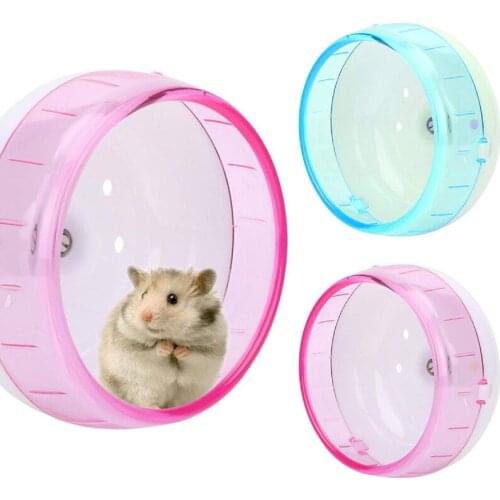 Hamster Wheel Ultra-quiet Roller Treadmill Guinea Pig Running Sports Round Wheel 12cm Home Small Animal Pet Cage Accessories