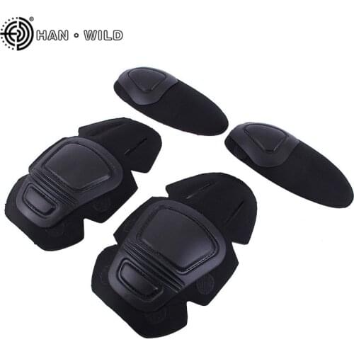 HAN WILD Frog Suit Knee Pads Elbow Support Paintball Airsoft Tactical Kneepad Interpolated Knee Protector Set Gear Combat