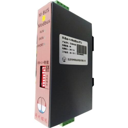 MBUS/M-BUS/Meter-BUS to Modbus-RTU converter (64 load) TZ-MM-202
