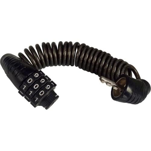 Mini Helmet Lock Anti-Theft 3 Digit Password Bicycle Locks for Scooter Motorcycle Portable MTB Road Bike Cable Lock