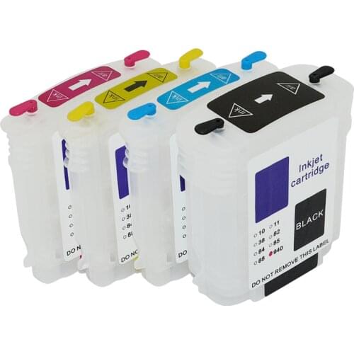 Refillable cartridges Compatible ink cartridges For HP 10 11 Designjet 110 100plus C4844A Inkjet 2800dt 2800dtn printer
