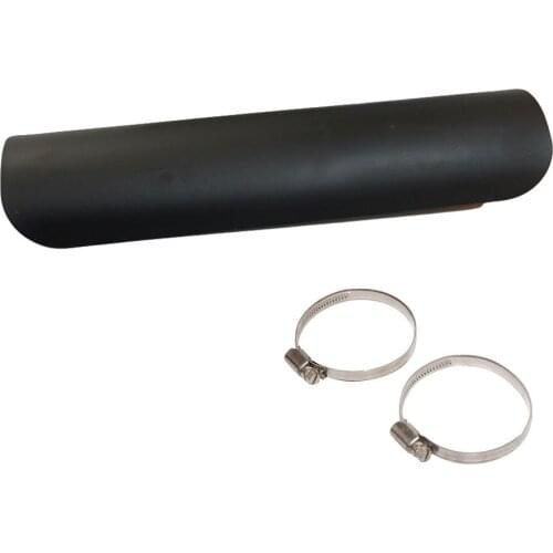 Motorcycle Exhaust Muffler Pipe Heat Shield Cover Heel Guard For Custom Straight Black Universal