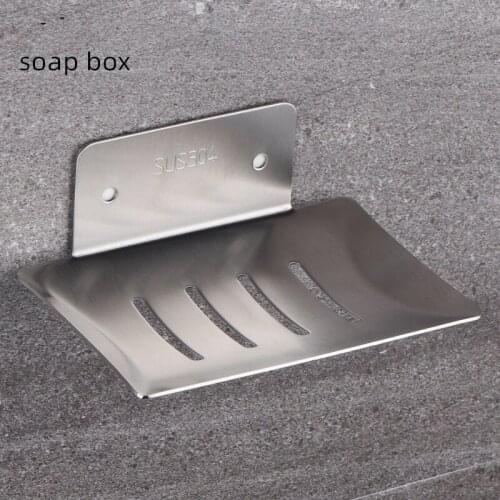 Wall Mounted Rose Gold Brass Stainless Steel Soap Dishes Soap holder Bathroom Accessories Sanitary wares Sop Dish Holder Box