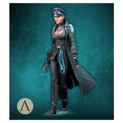 New Unassembled 1/24 75mm Diane Tyansen woman soldier high 75mm Resin Kit DIY Toys Unpainted resin model