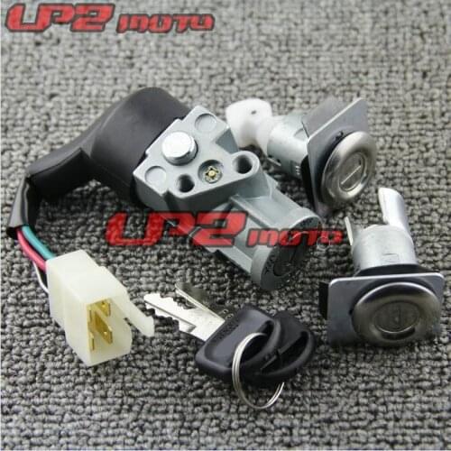 Ignition Switch Rear Cowl/Trunk Lid Seat Lock Set For Scooter Honda CH80 Elite 1985-2007 06 05 04 03 02 01 00 99 98 97 96 95 94