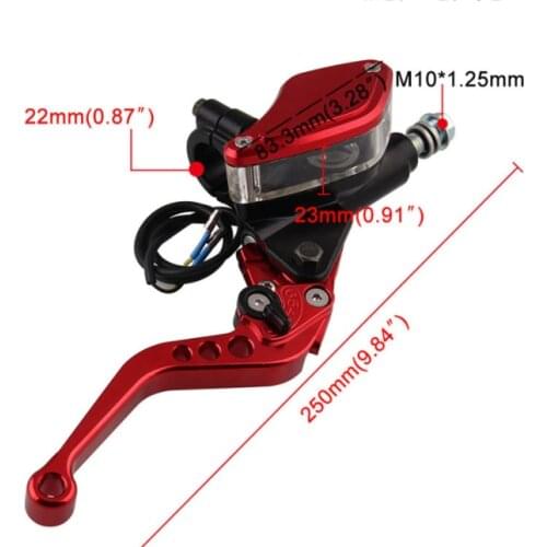 Right lever Adjustable Handle Hydraulic clutch Brake Pump Master Cylinder Motorbike Racing For HONDA Yamaha Kawasaki Brake