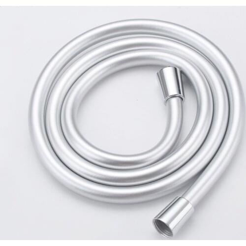 PVC High Pressure Silver PVC Smooth Shower Hose For Bath Handheld Shower Head Shower Sofr Water Hose