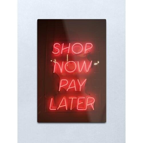 Shopaholic Metal Print Tin Sign Vintage Metal Wall Sign Plaque Retro Garage Shed Car