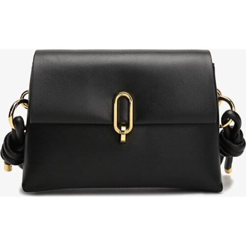 Genuine Leather Handbags 2021 New Fashion Soft Leather Simple Retro Small Square Bag Ladies Shoulder Diagonal Underarm Bag Cc Gg