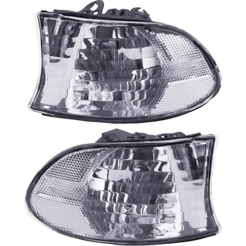 1 Pair Left Right Clear Front Corner Turn Signal Clear Light Lamp Housing fit for BMW 7 Series E38 LCI Facelift 1999 2000 2001