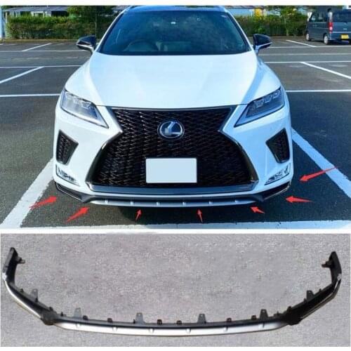 High quality ABS Black Front Bumper Lip Splitter Diffuser Lip Spoiler For Lexus RX300 RX450H Sport 2020 2021 2022