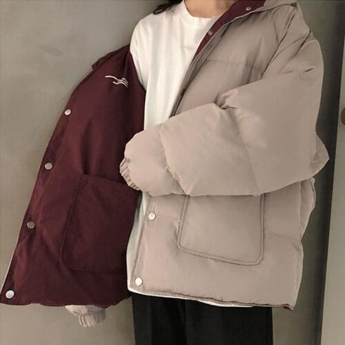 Women Short Jacket Winter Thick Hooded Cotton Padded Coats Female Korean Loose Puffer Parkas Ladies Oversize Outwear 7061553