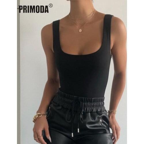 2021 Summer Sleeveless Body Tops Black White Bodysuits Women Sexy Rompers Lady V-Neck Casual Hollow Tank Mujer Overalls PR1363G