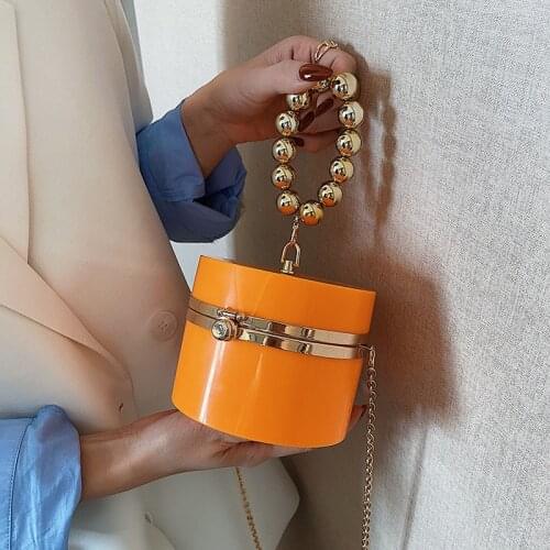 2021 Summer Candy Color Woman Handbags High Quality Fashion Bucket Bag Portable Diagonal Cosmetic Bag