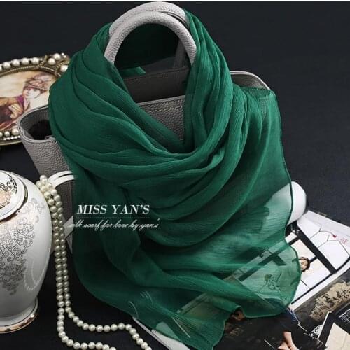 2020scarf fashion Spring summer silk scarves women large ladies shawl beach muffler wraps hijab bandanna muffler chiffon hijab