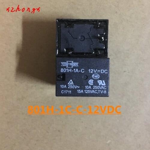 801H-1C-C 801H-1C-C-12VDC 801H-1C-C-12V 801H-1C-C-DC12V DIP-5 10A 12VDC Relay