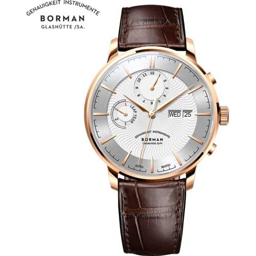 Borman Watch Mens Authentic Famous Brand Mechanical Watch Of Men Automatic Watches Waterproof Business Relógio masculino