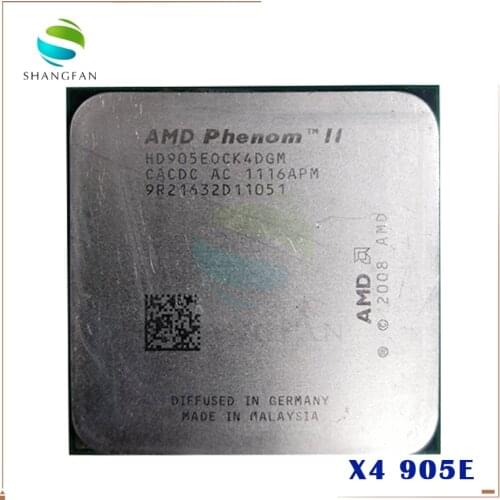 AMD Phenom II X4 905e 2.5 GHz quad-core CPU Processor 65W HD905EOCK4DGM/HD905EOCK4DGI Socket AM3