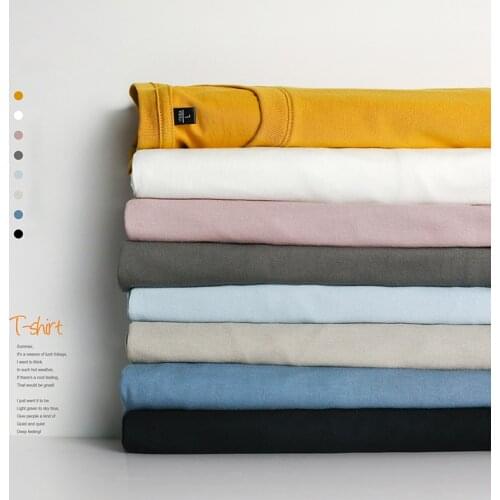 Summer T-shirts Men Women 100% Cotton Tops Tees Plus Size 4XL Tshirt Short Sleeve Solid Plain Fit Oversize Male Tee Shirt Female