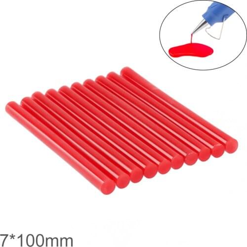 100pcs 7mmx100mm Transparent Hot Melt Gun Glue Sticks Gun Adhesive DIY Tools for Hot Melt Glue Gun Repair Alloy Accessories