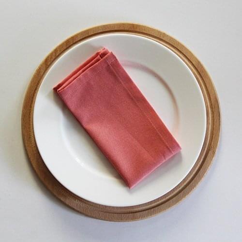 Linea Pink 12 PCS Napkins Cotton Fabric Napkin Table Dinner Napkins Special Day Hand Made 40 CM X 40 CM
