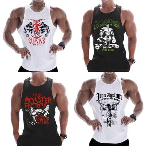 Fitness Clothing Men Muscle Shirt Cotton Men Tank Top Workout Bodybuilding Men Sportwear Tank Top Sleeveless Vest