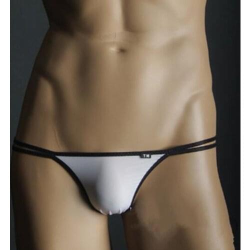 Mens Sexy Silky thongs Underwear Men Bikini Thong Underwears gay boysunderwear male T-back underpants