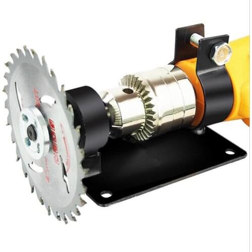 Electric Drill Polishing Cutting Seat Holder Bracket Set + 2 Wrenchs 2 Metal Joints Saw Blade Accessories