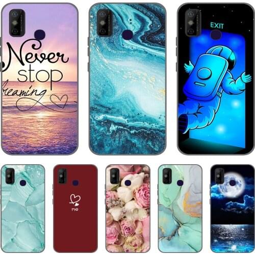 For Tecno Spark 6 GO Case Shockproof Soft silicone TPU Back Cover For Tecno Spark 6 Go Phone Cases Spark6 GO Case Cute Cartoon