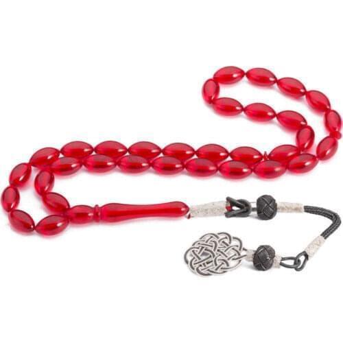 Red Barley Cut Bakalite Rosary (Tasbih)