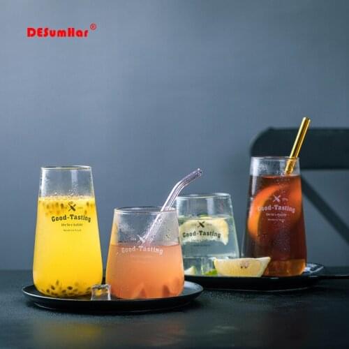 500ml Big belly glass mug,Milk Cup Letter Cold Drink Mugs Dessert Mousse Cup coffee mug for tea,christmas mug unique gift