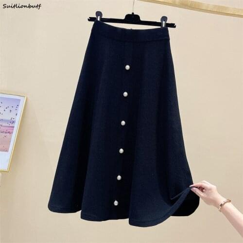 SUITLIONBUTF Women's Knitted Skirts