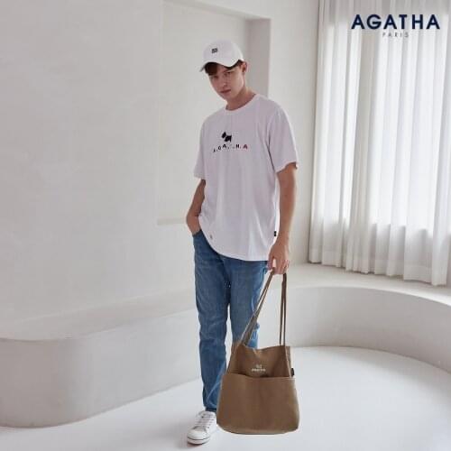 AGATHA PARIS Canvas Two-Pocket Shoulder Eco Bag [AGT211-538]