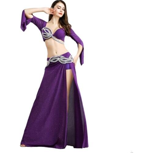 2021 Hot belly dance costume belly dance bra top skirt belly dance set Sexy belly dance wear Belly dance clothes for women-8824
